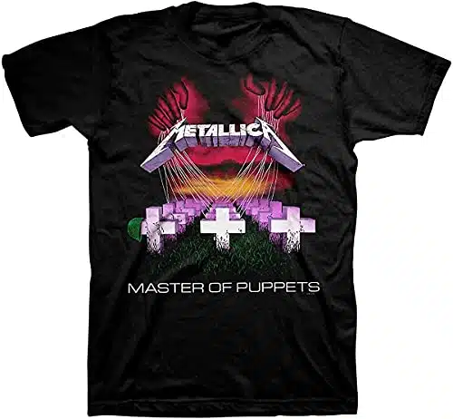 Metallica Men's Master of Puppets T Shirt, Black, X Large