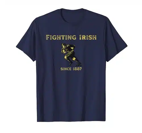 Fighting Irish Football Classic Design T Shirt