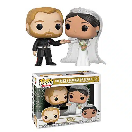 Funko POP Royals Prince Harry and Meghan Markle Collectible Figure, Multicolor  , Standard