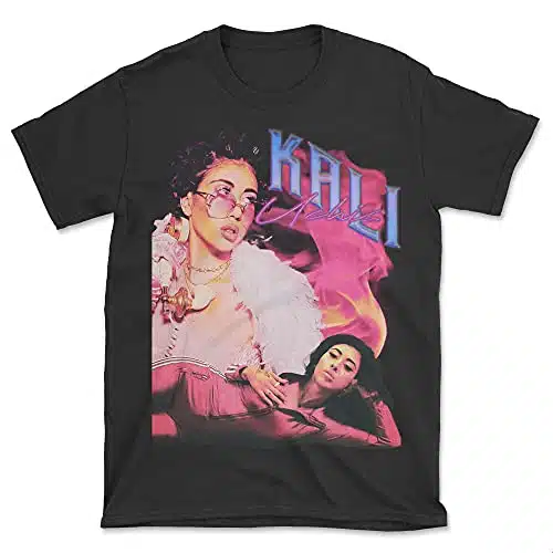 Kali Uchis 's Vintage Style R&B Soul T Shirt Black