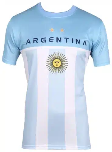 Official Argentina orld Cup Fan Soccer Jersey (Argentina, Large)