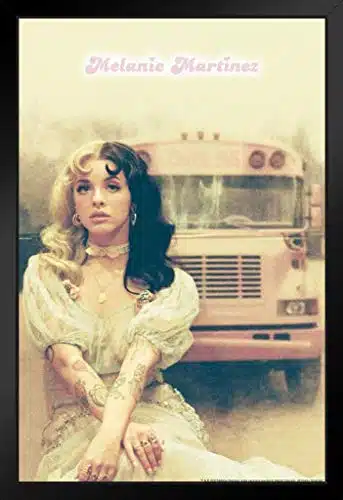 Poster Foundry Melanie Martinez Pink School Bus Crybaby Detention KAlbum Music Songs Merch Merchandise Photo Photograph Cover Stand or Hang Wood Frame Display x