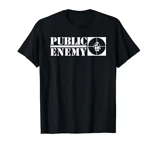 Public Enemy Long Logo T Shirt