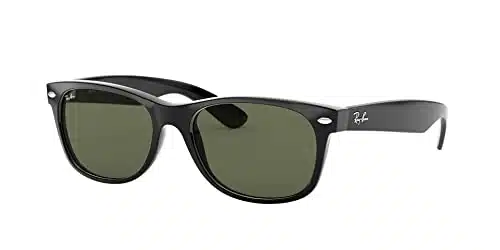 Ray Ban RBNew Wayfarer Square Sunglasses, BlackG Green, mm