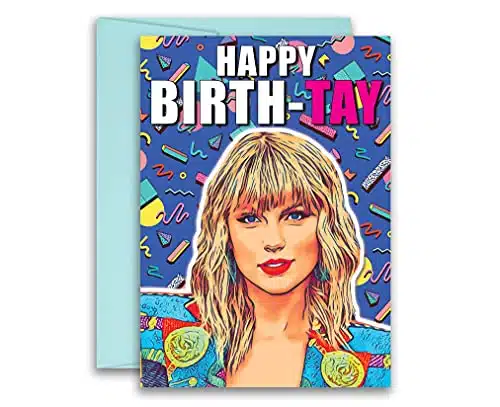 Taylor Swift Inspired Parody Birthday Card Birth TAY xinches wEnvelope