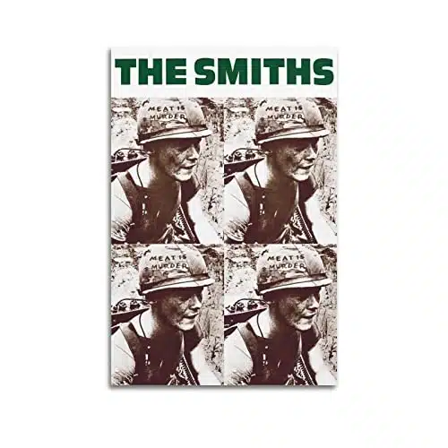 The Smiths Meat is Murder Music Poster Posters for Room Aesthetic Canvas Wall Art Bedroom Decor xinch(xcm)