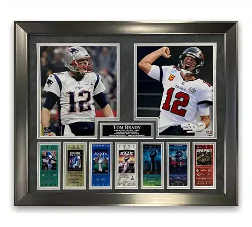Tom Brady ay Super Bowl Unsigned Photos Framed to x
