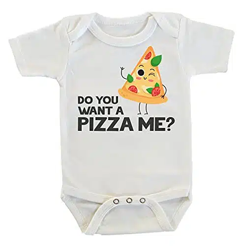 Witty and Bitty Do You Want a Pizza Me food meme OnesieBodysuit (months)
