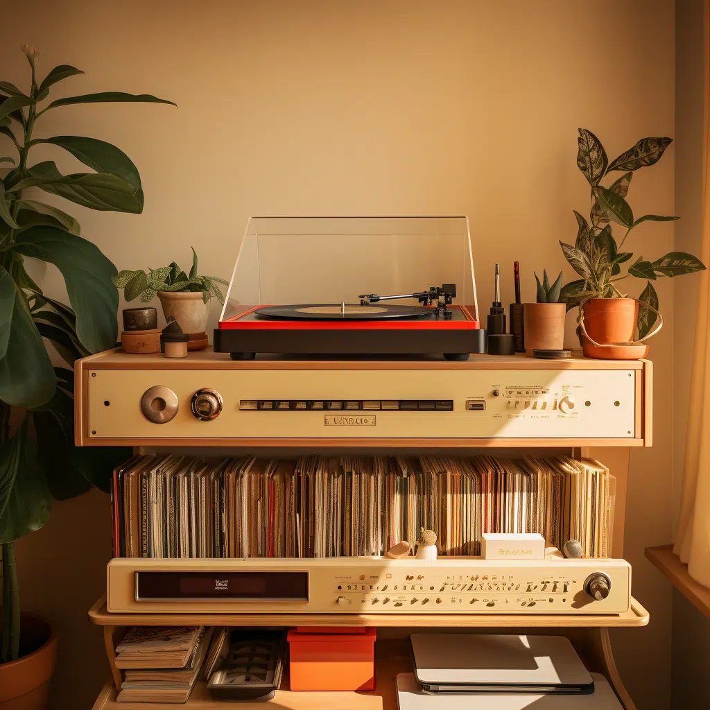 record player shelf