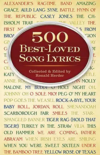 Best Loved Song Lyrics (Dover Song Collections)