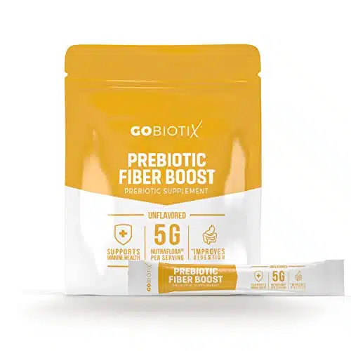 GOBIOTIX Fiber Supplement   Prebiotic Soluble Fiber Powder, Supports Gut Health and Digestive Regularity   Gummies Alternative   Gluten & Sugar Free, Keto, Vegan   Scoop Daily, Servings (Travel)