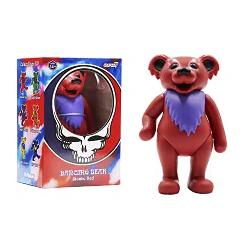 Grateful Dead Reaction Figure   Dancing Bear (Stealie Red)
