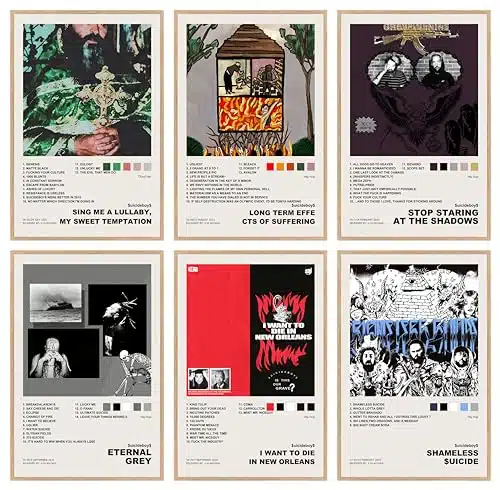 HEARSO $uicideboy$ Poster Music Album Cover Canvas Poster Pack inxin Unframed Pack