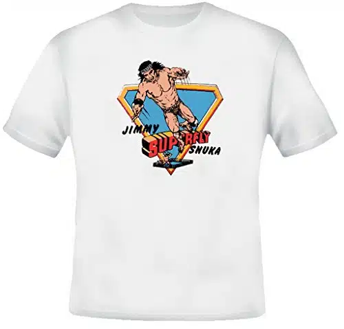Jimmy Superfly Snuka Retro Wrestling T Shirt XL White