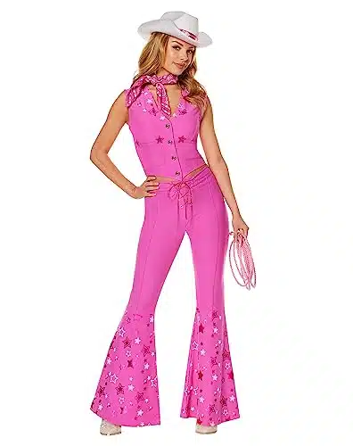 Spirit Halloween Barbie the Movie Adult Cowboy Costume   S  Officially Licensed  Cowgirl Outfit  Barbie Costume  Western Costume