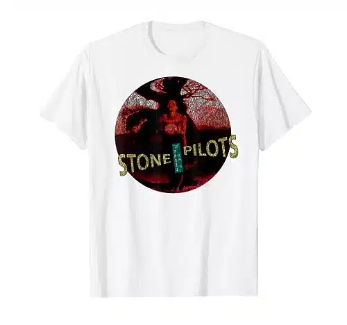 Stone Temple Pilots  Core Circle on White T Shirt