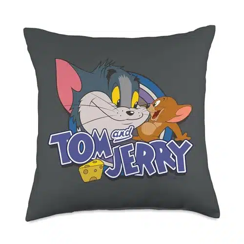 Tom and Jerry Friendly Enemies Throw Pillow, x, Multicolor