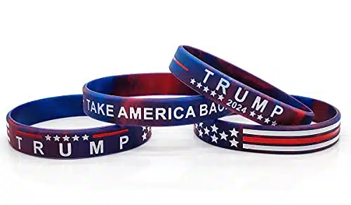 Yangmics Direct Trump Take American Back for President Silicone Bracelets   Inspirational Motivational Wristbands   Adults Unisex Gifts for Teens Men Women Boy Girl Rally Must Have Items