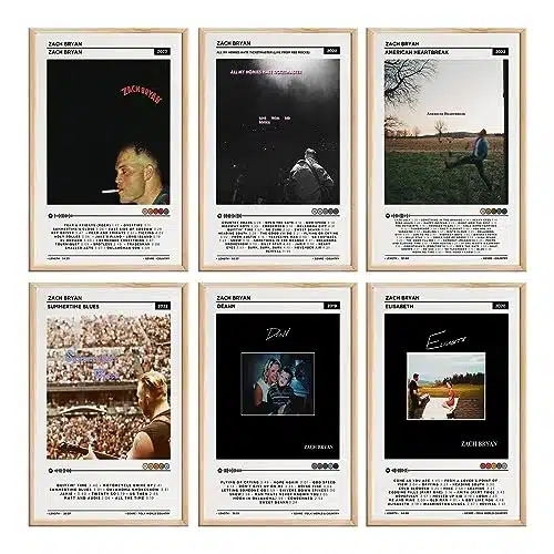 metegate Zach Bryan poster Zach Bryan Album Cover All My Homies Hate Ticketmaster poster American Heartbreak poster Wall Decor Art Print Posters for Room Aesthetic Set of ï¼Unframexinch