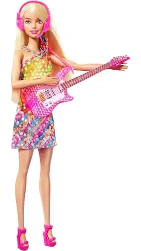 Barbie Big City, Big Dreams Singing Malibu Roberts Doll (in Blonde) with Music, Light Up Feature, Microphone & Accessories, Gift for to Year Olds