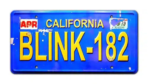 Blink  Metal Stamped License Plate