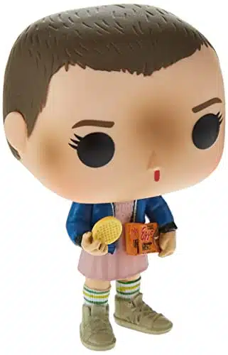Funko POP Stranger Things Eleven with Eggos Vinyl Figure, Styles May Vary   withWithout Blonde Wig,Multicolor,Standard,