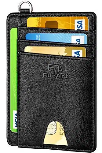 FurArt Slim Minimalist Wallet, Front Pocket Wallets, RFID Blocking, Credit Card Holder for Men & Women