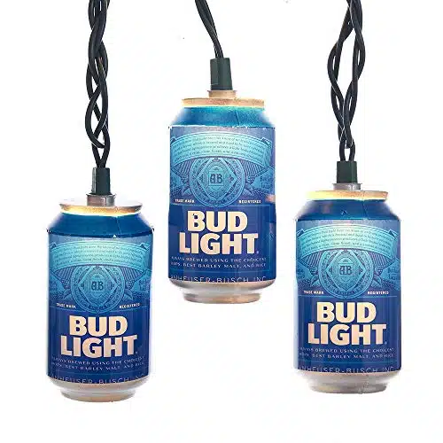 Kurt Adler Light Bud Light Beer Can Light Set