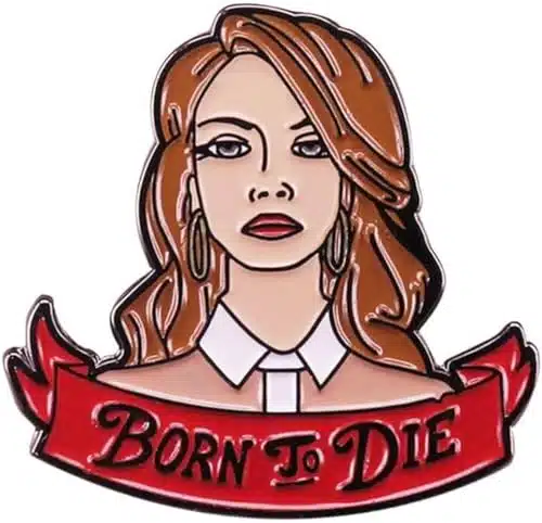 Lana Del Rey Born To Die Brooch Pins Cartoon Music Enamel Metal Badges Lapel Pin Brooches for Backpacks Badges Clothin Fashion Jewelry Gift Art Accessories