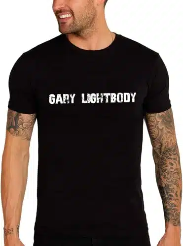 Men's Graphic T Shirt Gary Lightbody Eco Friendly Limited Edition Short Sleeve Tee Shirt Vintage Birthday Gift Novelty Deep Black XL