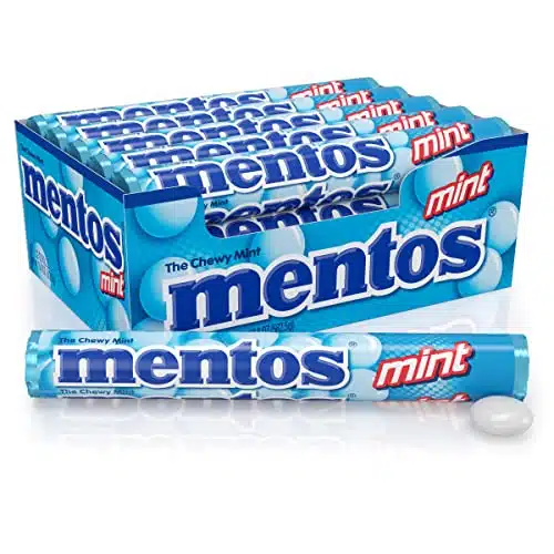 Mentos Chewy Mint Candy Roll, Mint, Non Melting, Party, Count (Pack of )   Packaging May Vary
