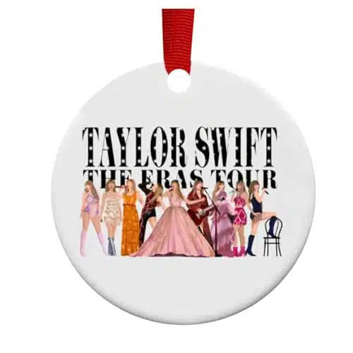 Pop Culture, Movie, and Music Themed Trendy Christmas Ornaments (Have a Merry Little Swift Christmas Ornament)