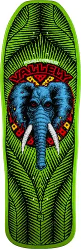 Powell Peralta Mike Vallely Elephant Lime Old School Reissue Skateboard Deck