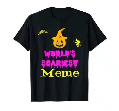 World's Scariest Meme Halloween Costume Lazy Easy T Shirt