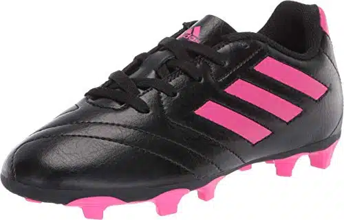 adidas boys Goletto Vii Fg J Football Shoe, Core BlackShock PinkShock Pink, Little Kid US