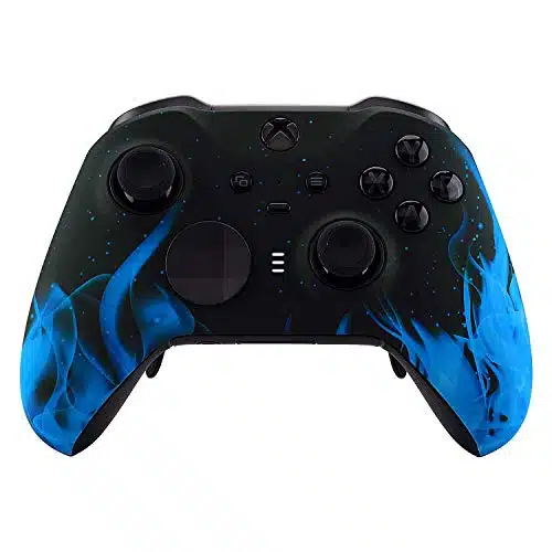atts Elite Series Controller Modded   Custom Pro Rapid Fire Mod   for Xbox One Series X S Wireless & Wired PC Gaming   Blue Flames