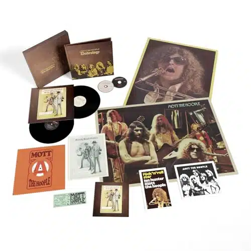All The Young Dudes th Anniversary Edition   gm Black Vinyl, pp Hardback Book in Slipcase with CD, inch vinyl, & Posters