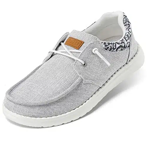 Stq Slip On Casual Shoes For Women Plantar Fasciitis Relief Lightweight Orthopedic Comfy Sneakers Light Grey